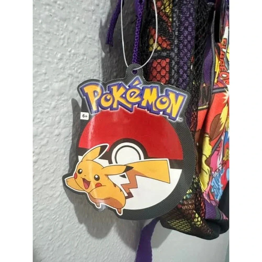 Pokemon Eeveelutions Comic Print Backpack Sylveon Jolteon Flareon Multi NWT